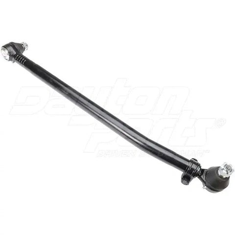 Dayton drag link 35-inch center-to-center length for Autocar trucks, shown in black metal with mounting ends