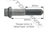 537.100911 - Brake Rotor Bolt 14mm-1.5 X 65mm