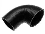 Automann coolant hose reducing elbow from 2 inches to 2.375 inches with red color and durable rubber construction.