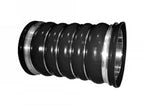 Automann 561.96336 coolant hose for Volvo vehicles, flexible rubber hose with metal fittings for engine cooling system.