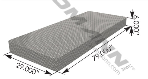 562.MFRCVR2979- Foam Replacement Cover 29x79in - Nick's Truck Parts