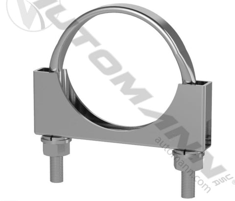 562.U3403C- Flat U-Bolt Saddle Clamp 3in Chrome - Nick's Truck Parts