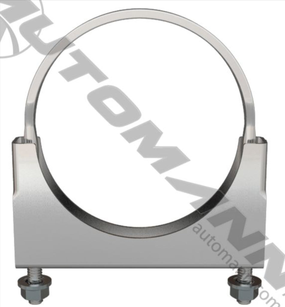 562.U3404C - Flat U-Bolt Saddle Clamp 4in Chrome - Nick's Truck Parts