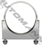 562.U3404C - Flat U-Bolt Saddle Clamp 4in Chrome - Nick's Truck Parts