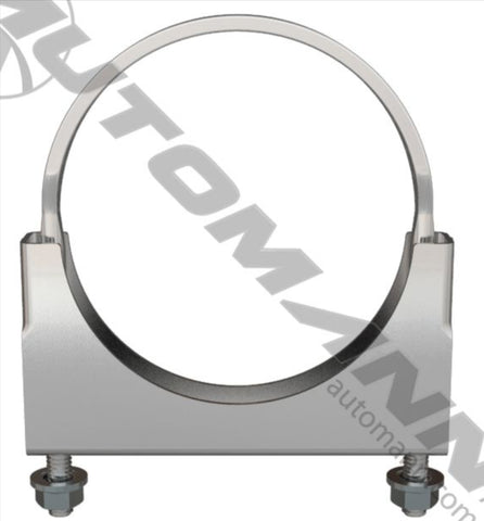 562.U3404C - Flat U-Bolt Saddle Clamp 4in Chrome - Nick's Truck Parts