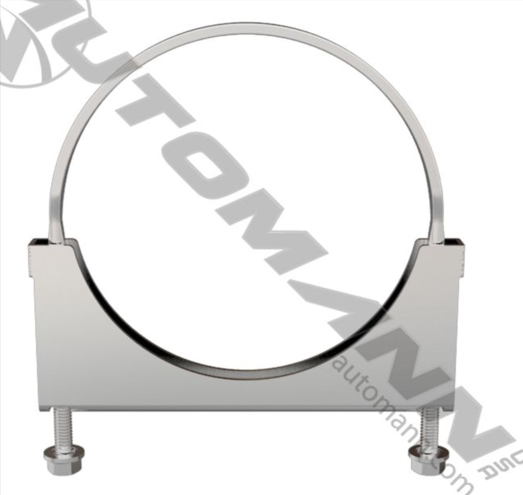 562.U3406C - Flat U-Bolt Saddle Clamp 6in Chrome - Nick's Truck Parts