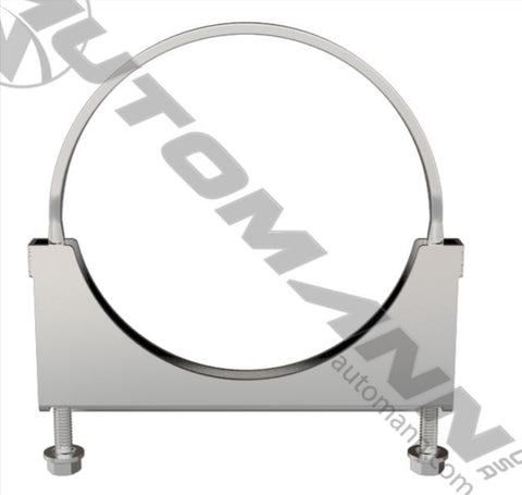 562.U3406C - Flat U-Bolt Saddle Clamp 6in Chrome - Nick's Truck Parts