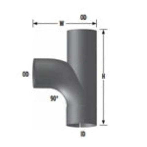 Automann 562.U45YA exhaust Y pipe, 5-inch diameter, automotive exhaust pipe with metal finish, designed for vehicle exhaust systems.