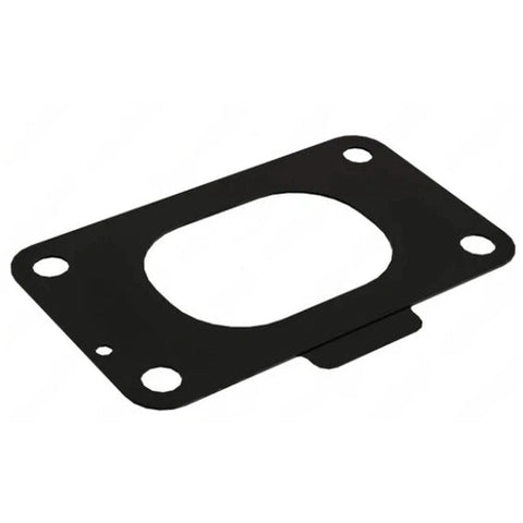 Automann Turbo Mounting Gasket for Detroit DD13 engine, showing the black gasket with bolt holes and sealing surface.
