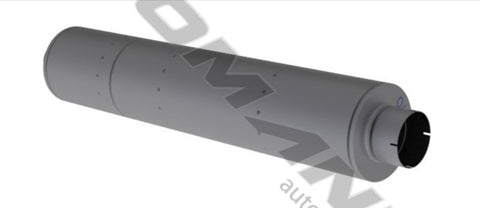 562.U64509-Muffler 4in Inlet 5in Outlet 9in Body