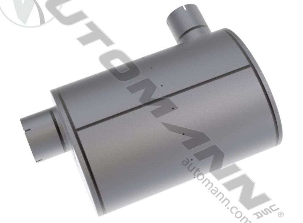 562.U6451015-Muffler 4in Inlet 5in Outlet Oval Body