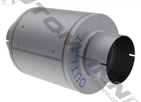 562.U65091-Resonator 5in Inlet/Outlet 9in Body