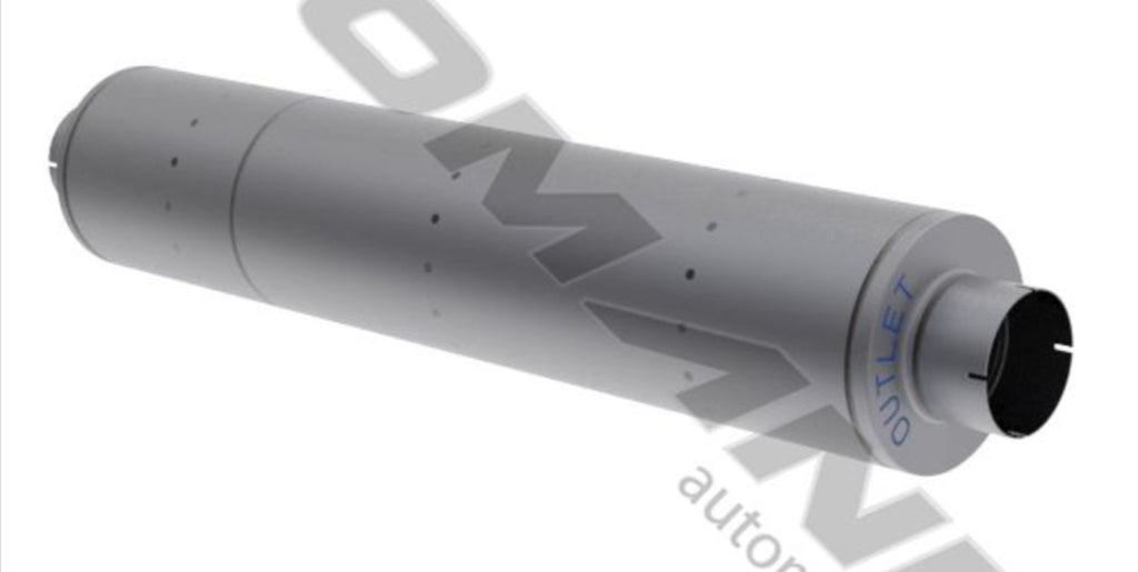 562.U6509-Muffler 5in Inlet/Outlet 9in Body