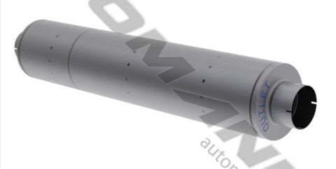 562.U6509-Muffler 5in Inlet/Outlet 9in Body