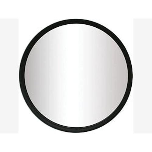 Automann convex mirror with bracket, 8.5-inch stainless steel reflective surface for vehicle or industrial use.
