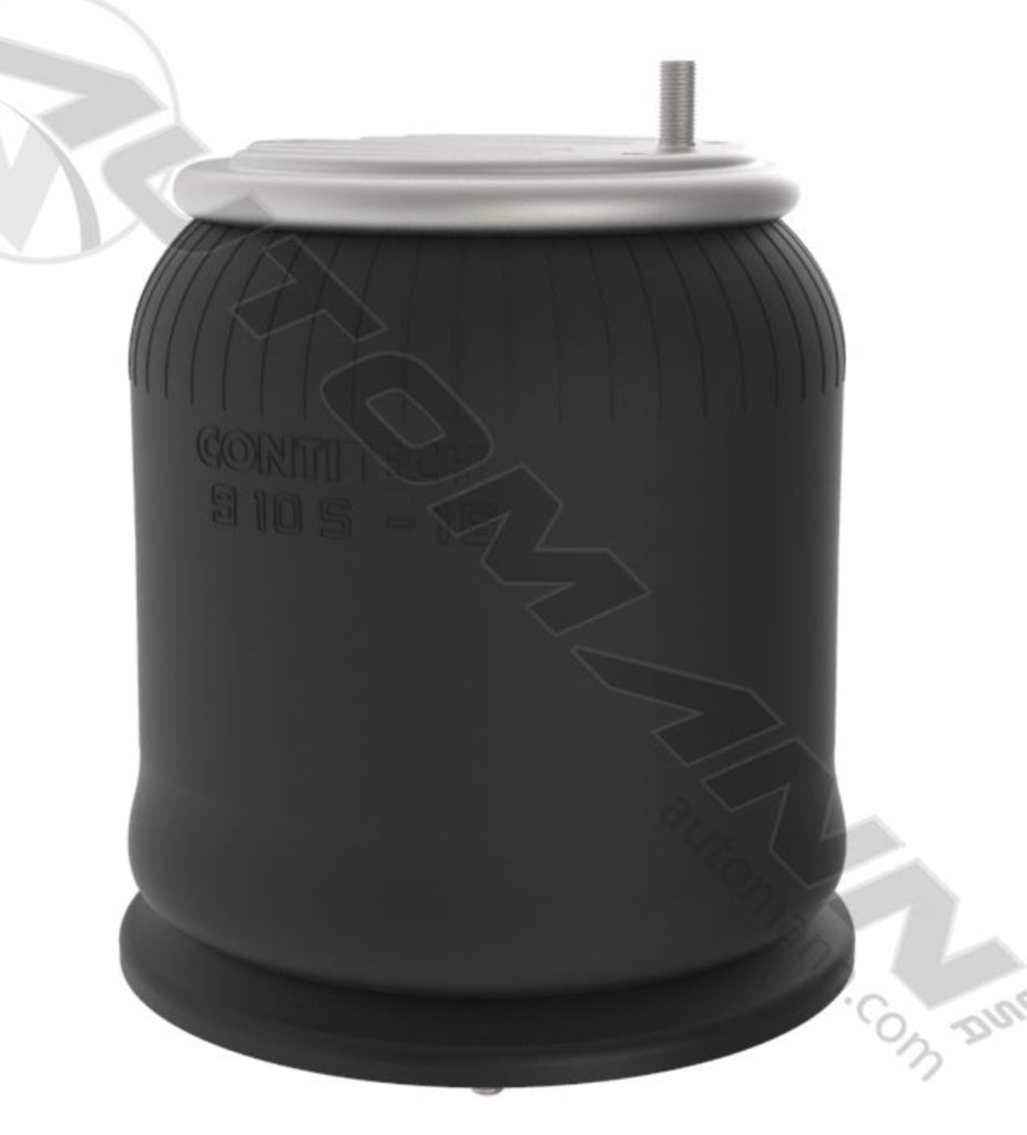 Automann rolling lobe air spring 566.CT602207 featuring a metal coil and rubber bellows for vehicle suspension.