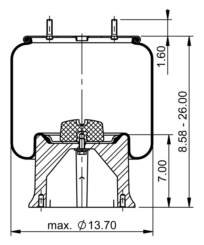 566.CT64356- Continental Air Spring Rolling Lobe