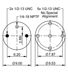 566.CT64465- Continental Air Spring Rolling Lobe