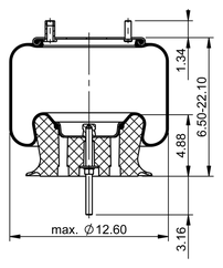 566.CT64756- Continental Air Spring Rolling Lobe