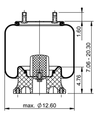 566.CT66005 - Continental Air Spring Rolling Lobe