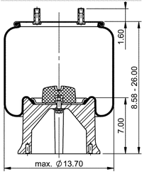 566.CT66084 - Continental Air Spring Rolling Lobe