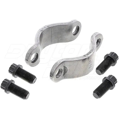 Automann 57028X U-Joint Strap Kit for drivetrain repair, showing the metal straps and components used in automotive u-joint assembly.