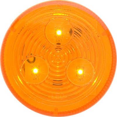 Automann 571.LD10A4 LED marker light in amber, 2-1/2 inch diameter, for vehicle lighting and signaling applications