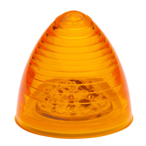 Automann 571.LD13A13 LED marker light with 2-1/2 inch beehive amber lens for vehicle lighting.