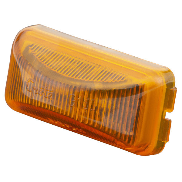 Automann 571.LD15A6 amber LED marker light, 1 inch by 2-1/2 inches, for vehicle lighting and safety applications.