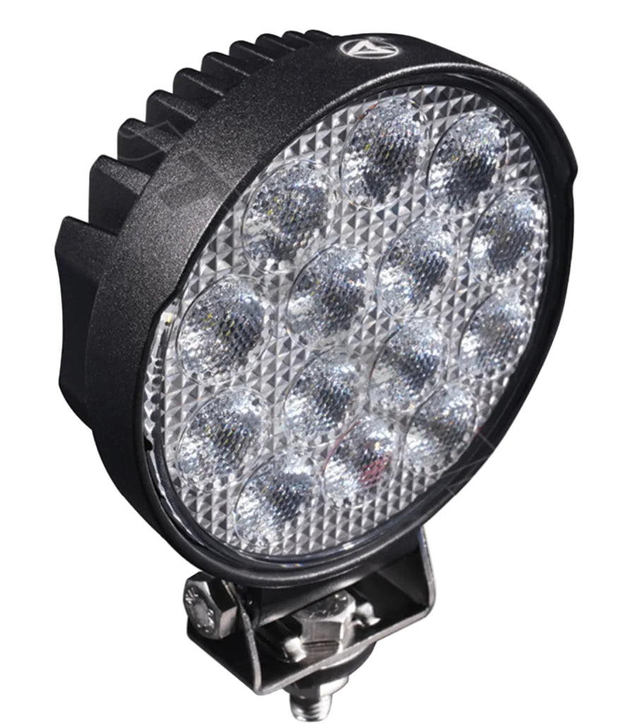 Automann 571.LD944WL14 LED work lamp with 4-inch round flood light, 2660 lumens, durable lighting for industrial use