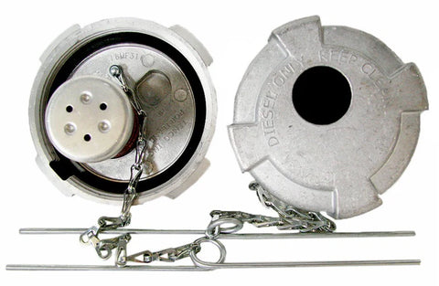 572.1019- Fuel Cap 3in Aluminum - Nick's Truck Parts