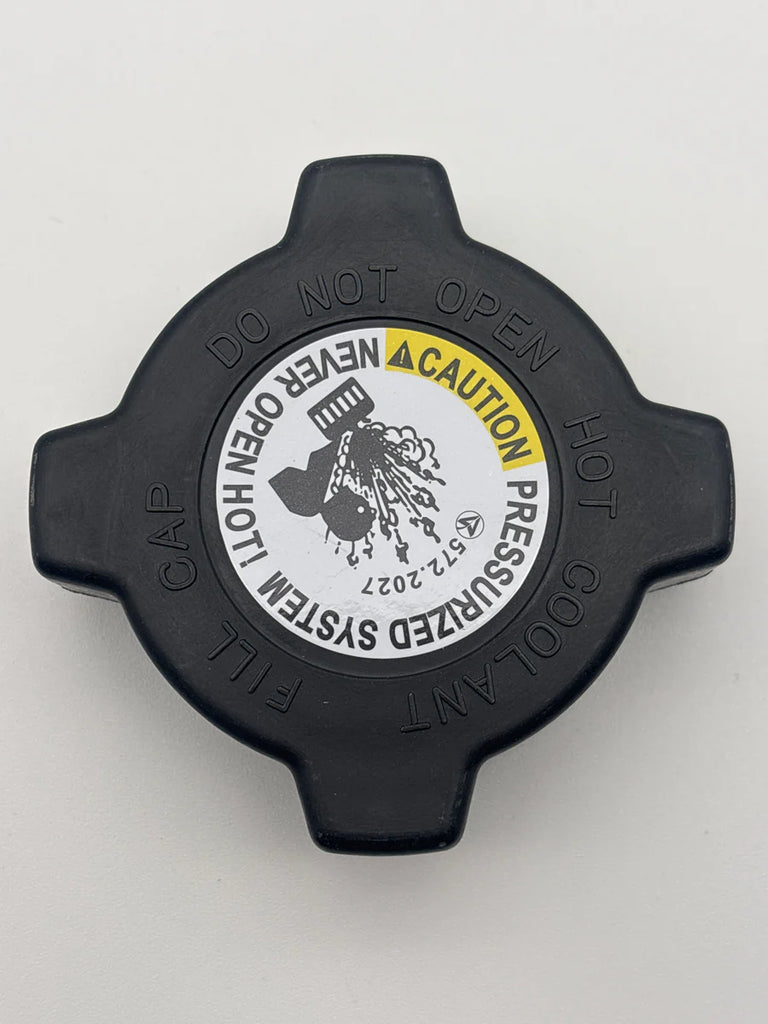 Automann coolant reservoir cap for Kenworth and Peterbilt trucks, durable plastic cover with secure fitting