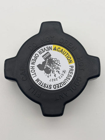 Automann coolant reservoir cap for Kenworth and Peterbilt trucks, durable plastic cover with secure fitting