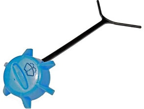 Dayton washer reservoir cap, automotive reservoir cover, durable plastic cap for windshield washer fluid reservoir.