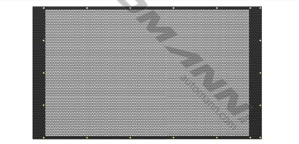 573.TBM84X12- Black Mesh Tarp 7ft x 12ft