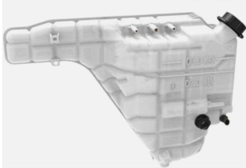 Automann 575.10317 coolant reservoir showing a plastic container with fill cap and mounting points for vehicle cooling system