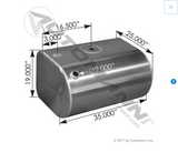 576.55063190DFX- Fuel Tank Rectangular IHC