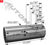 576.55150260PR11 - Fuel Tank Round IHC