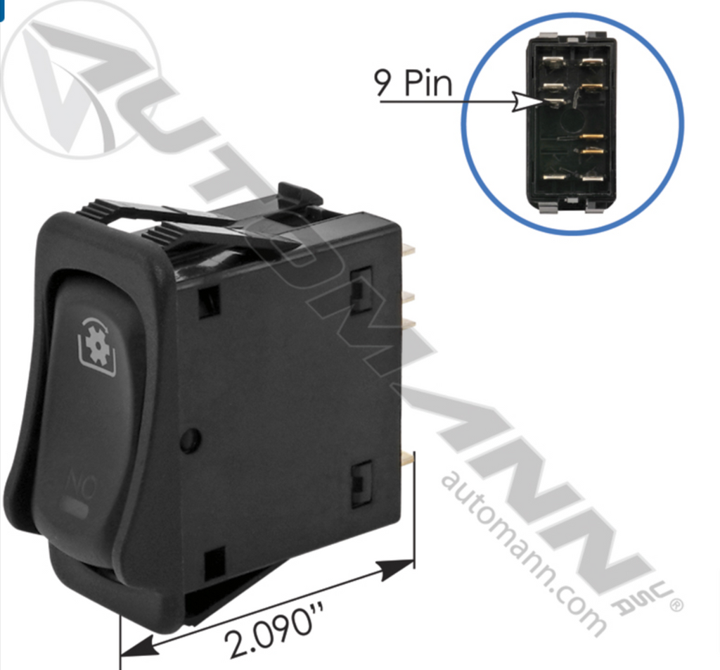 577.4667 - PTO Take-Off Rocker Switch Freightliner | Nick's Truck Parts
