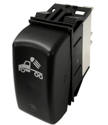 Automann rocker switch for Kenworth trucks, model 577.59635, with black plastic actuator and wiring terminals.