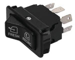 Automann 577.75609 Fresh Air Recirc Switch for Peterbilt trucks, showing a close-up of the switch component.