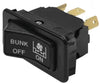 Automann bunk fan switch for Peterbilt trucks, model 577.75610, shown in the image with electrical connectors and control buttons.