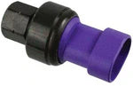 Automann high pressure AC switch for Paccar trucks, showing the compact metal sensor and connection terminals.