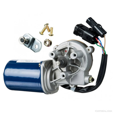 Automann 577.94904 Wiper Motor for Western Star trucks, showing the cylindrical motor with mounting brackets and electrical connections.