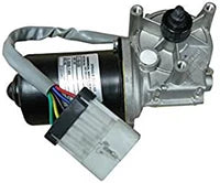Automann wiper motor model 577.96966 for Volvo vehicles, showing the black electric wiper motor with mounting components.