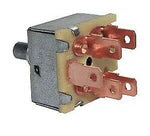 Automann 577.99510 blower switch rotary universal with control knob and wiring connections, used for vehicle ventilation systems.