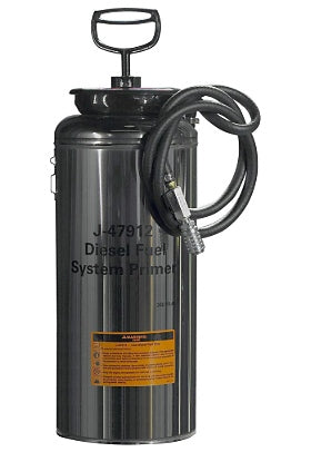 Automann fuel system priming pump, OTC 579.OT5869, showing the compact fuel pump with hoses and connection ports.