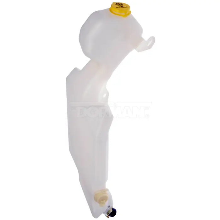 Dayton washer fluid reservoir for IHC trucks, showing the plastic tank with mounting points and inlet/outlet ports.