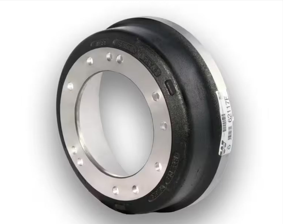 Automann brake drum 16.5-inch diameter and 5-inch width, designed for heavy-duty vehicle braking systems.