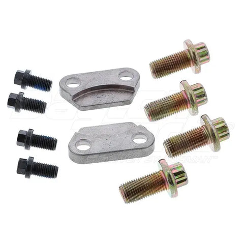 Automann 1707018X U-Joint Strap Kit for drivetrain with metal straps and fasteners, used for securing U-joints in vehicle applications.